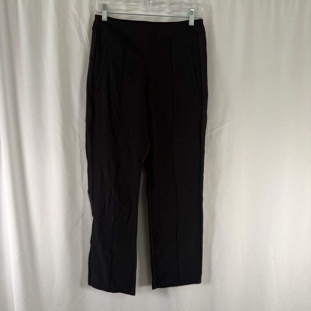 Athleta Pants Women's 6 Black Pull On Zip Pockets High Rise 27" Inseam Stretch